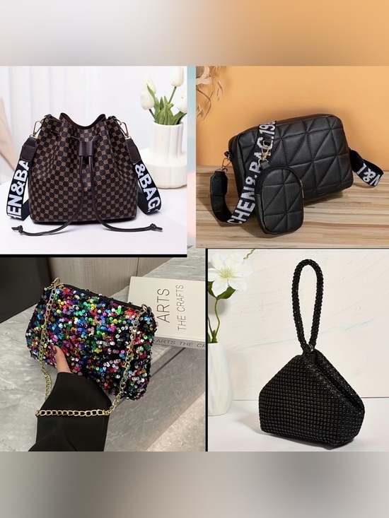 Handbags - Lot of 4 Fashion Handbag Bundle